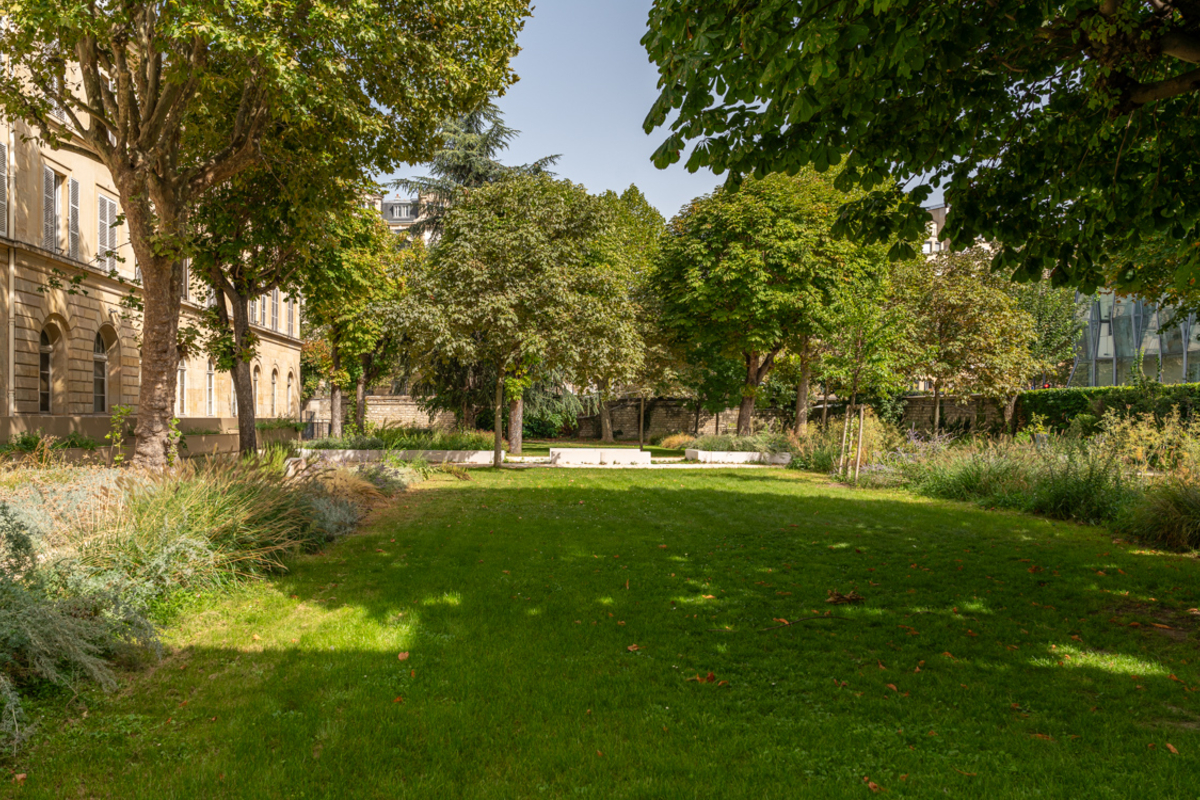Vue du jardin en été