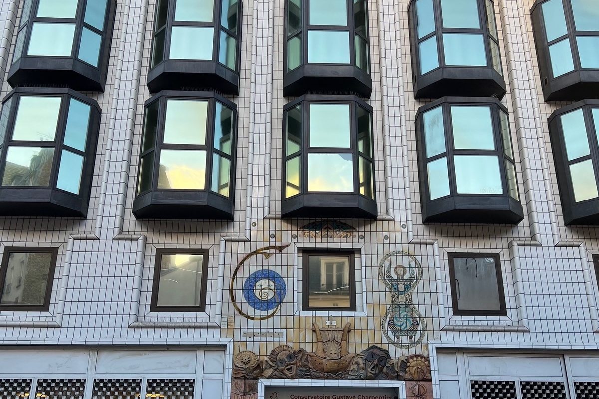 Façade classée du conservatoire