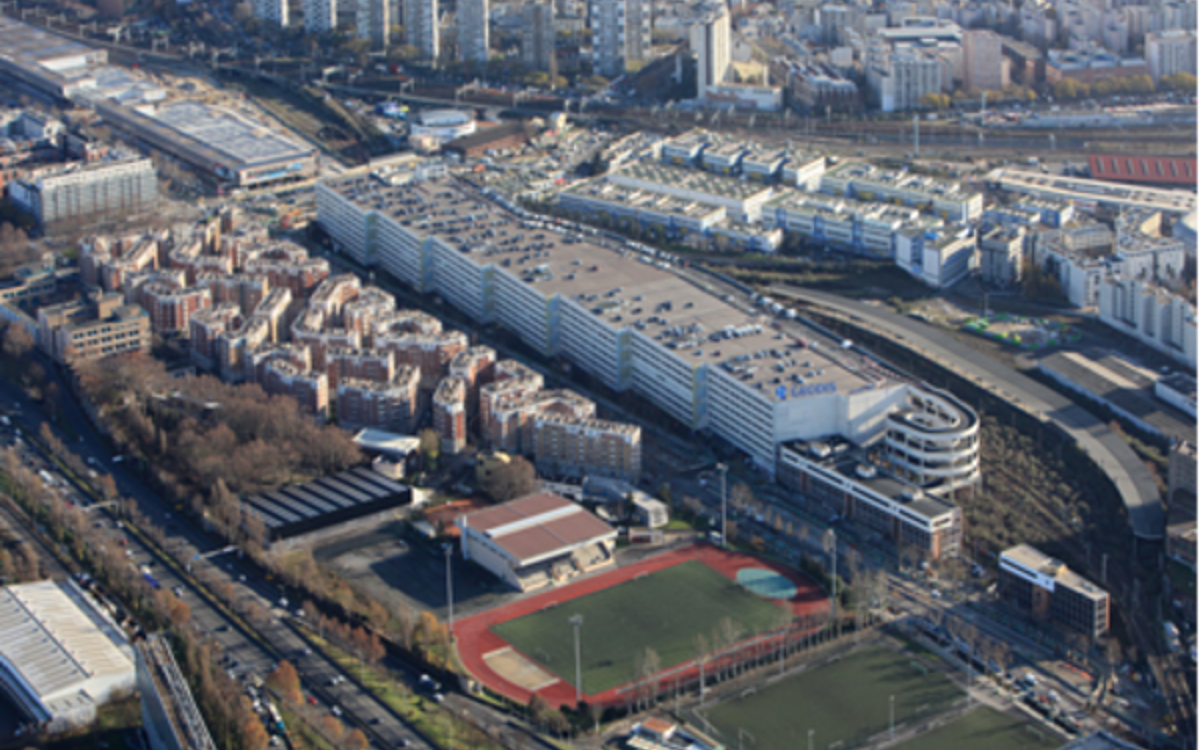 Vue aérienne du secteur Gare des Mines-Fillettes