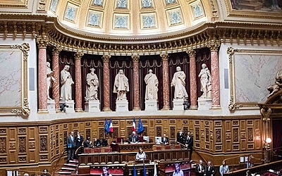 Vue de l'hémicycle du Sénat