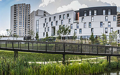 Vue panoramique sur l'Ehpad Annie Girardot (13e)