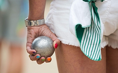 Gay Games : compétition de pétanque aux arènes de Lutèce
