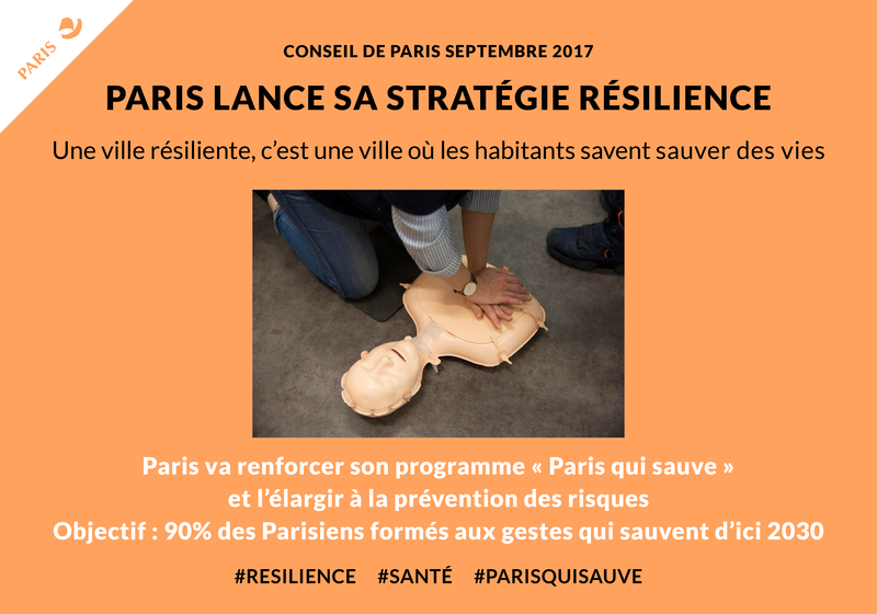 Conseil de Paris septembre 2017: Paris lance sa stratégie résilience