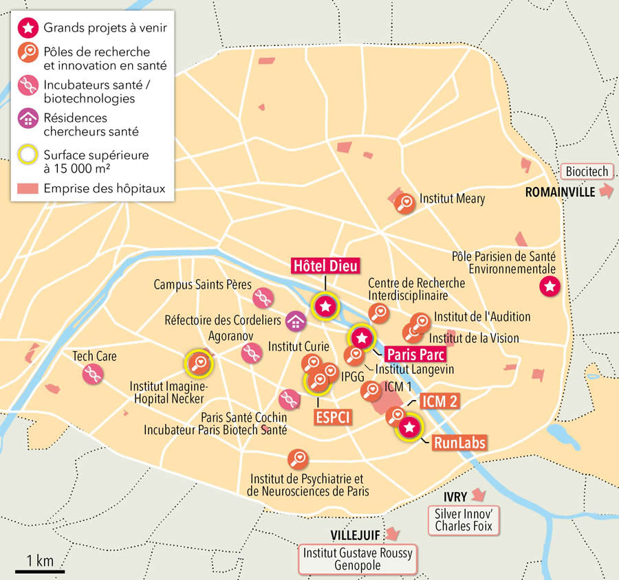 carte paris santé Paris, capitale européenne de l'innovation en santé   Ville de Paris
