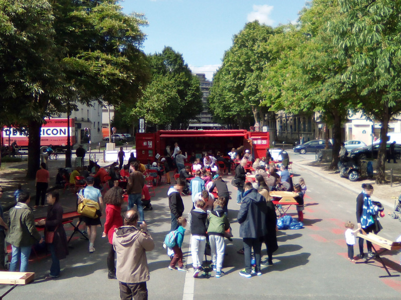La ludomobile a fait escale place de la Nation en mai 2017
