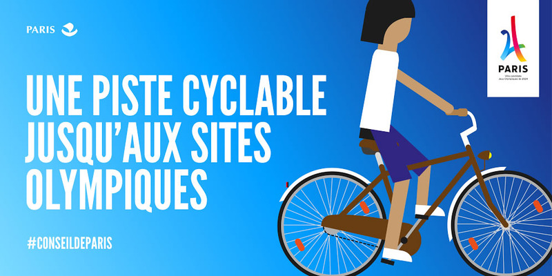JO 2024, une piste cyclable jusqu'aux sites olympiques