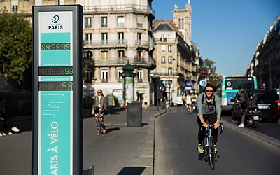 Totem Vélo rue de Rivoli
