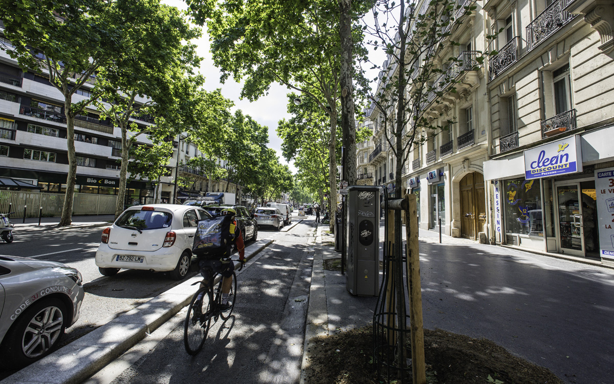 Piste cyclable Boulevard Voltaire