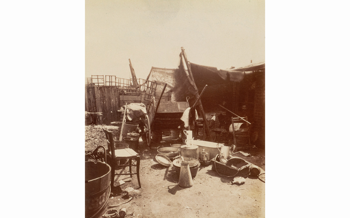 Porte de Montreuil, zone des fortifications, 1913. 