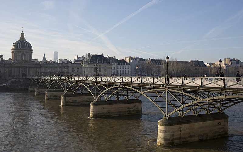 Le long de la Seine l'hiver