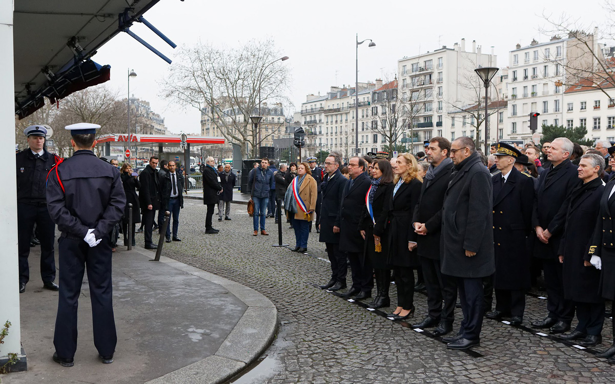 Cérémonies commémoratives en la mémoire des victimes des attentats de janvier 2015