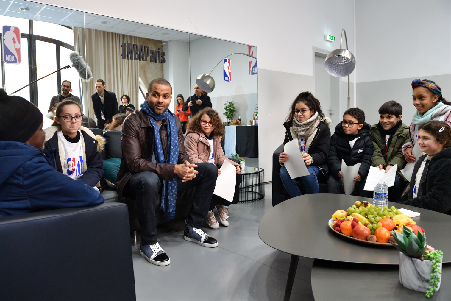 Les Reporters Juniors NBA rencontrent Tony Parker