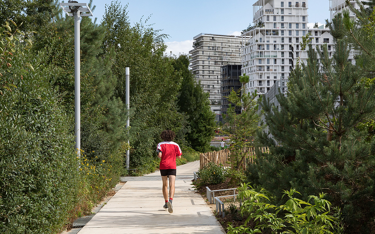 Jogger dans le parc Martin Luther King