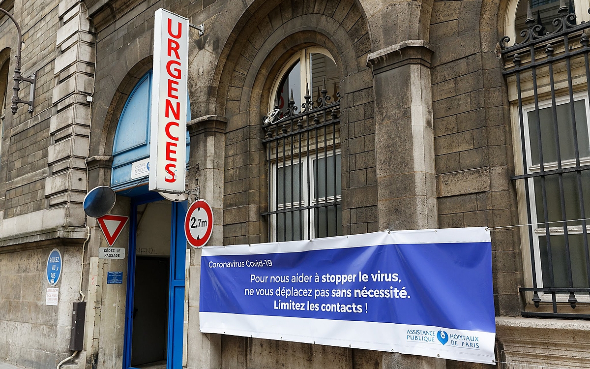 Urgences de l'hopital message coronavirus