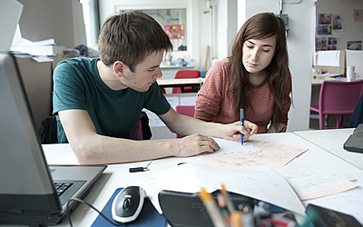  Etudiants en préparation du diplôme "Design" ou "Architecture" de l'école Boulle