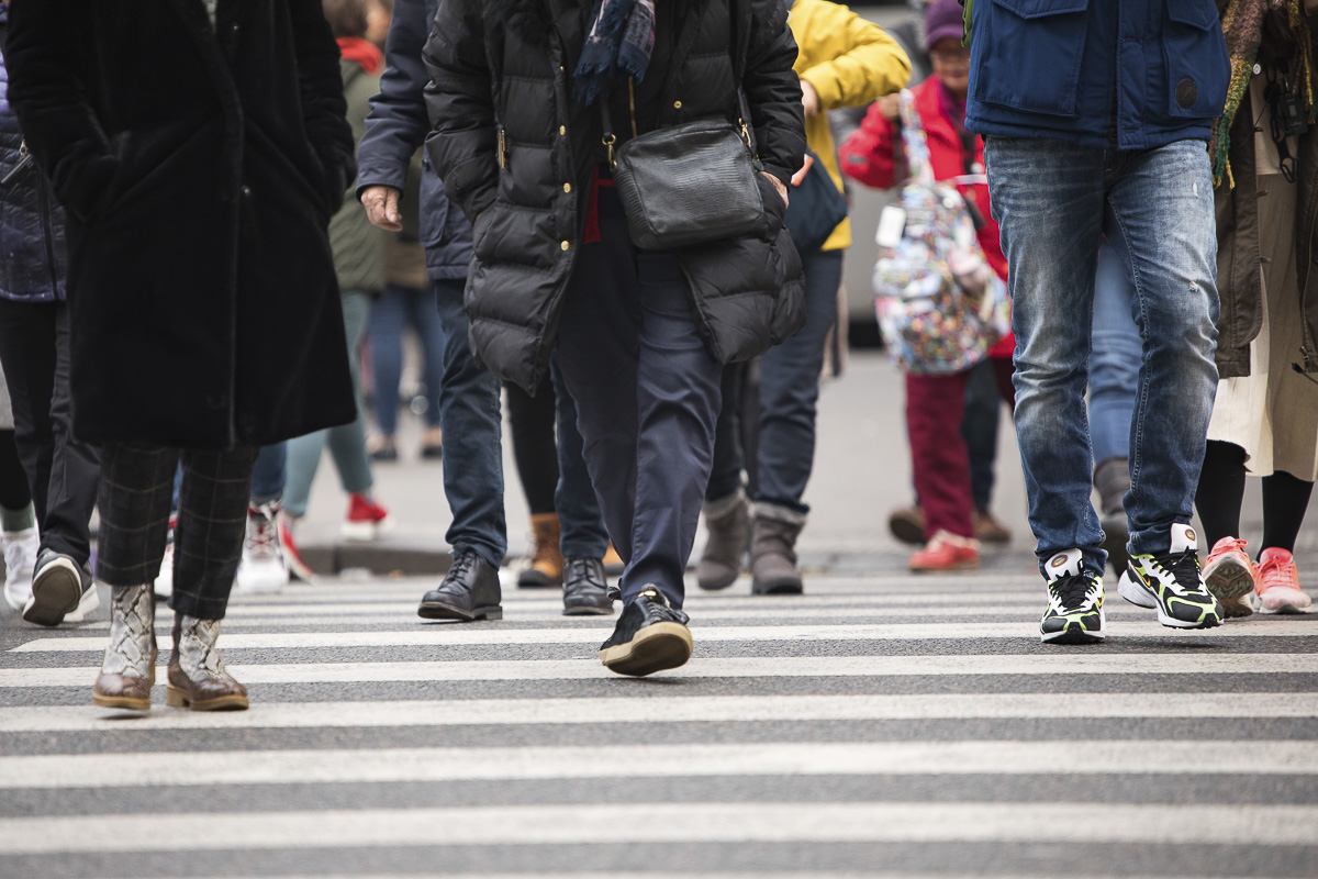 Traversée d'un passage piéton
