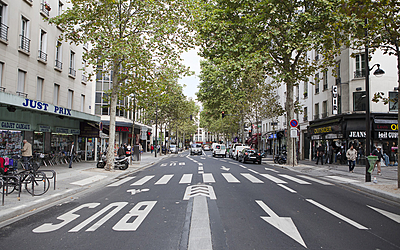Découverte des nouveaux aménagements de l'Avenue de Clichy