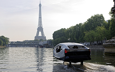 Transport fluvial avec un Sea Bubble sur la Seine