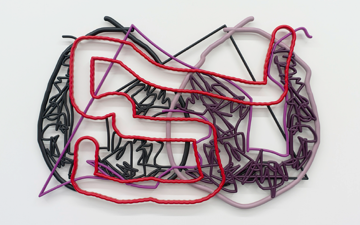 Mia Marfurt, Duroc, 2016, Époxy, fibre de carbone, pigments, 100 x 150 x 6 cm