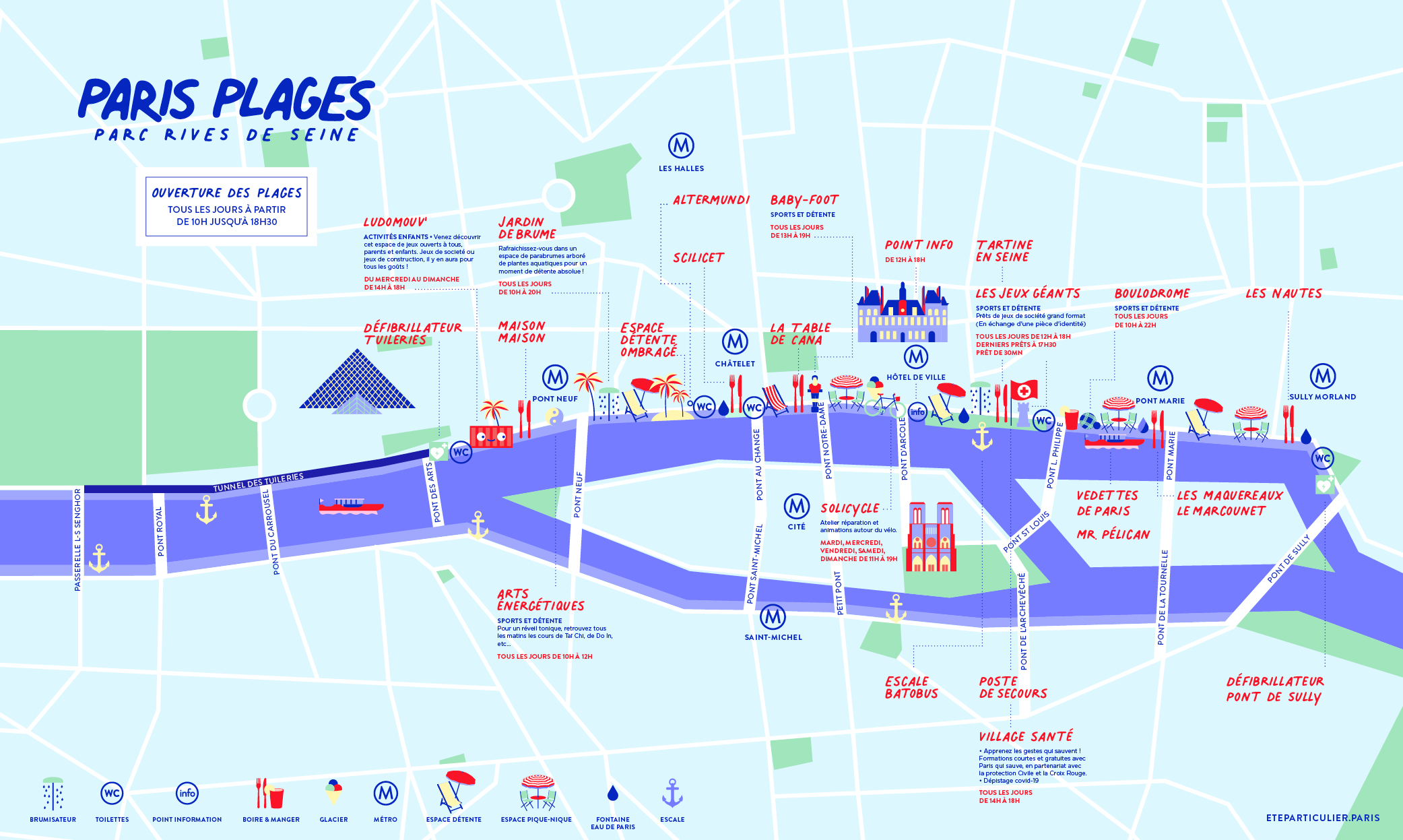 Paris Plages rives de Seine