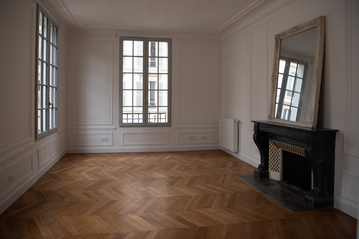 Intérieur d'un logement social.
