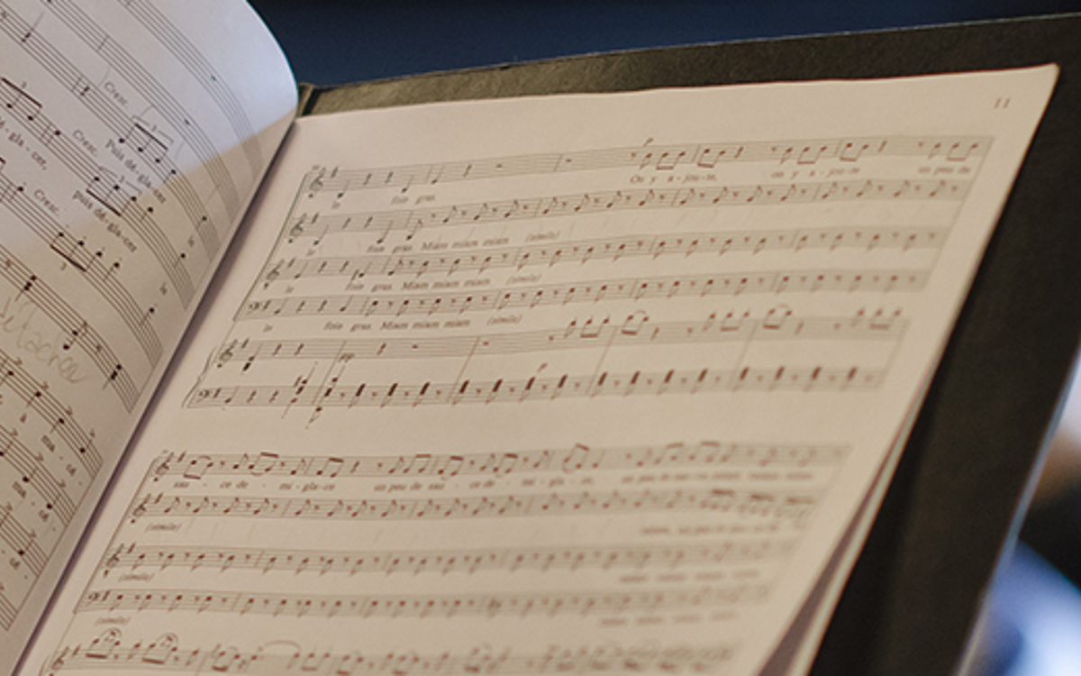 Feuille de musique - Concert à la mairie du 8e