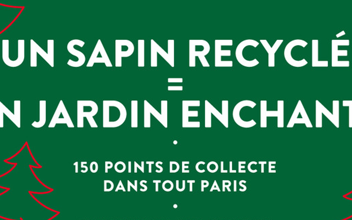 Opération Recyclons nos Sapins - Ville de Paris