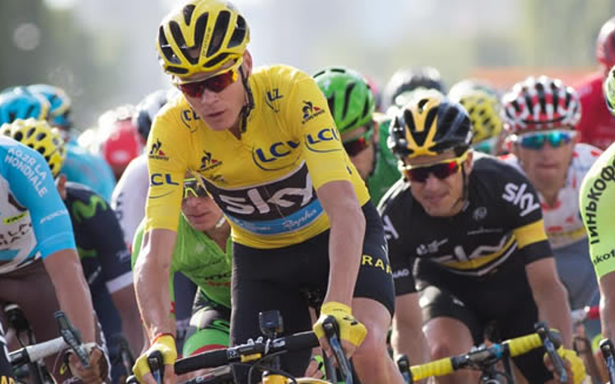Arrivée du tour de France
