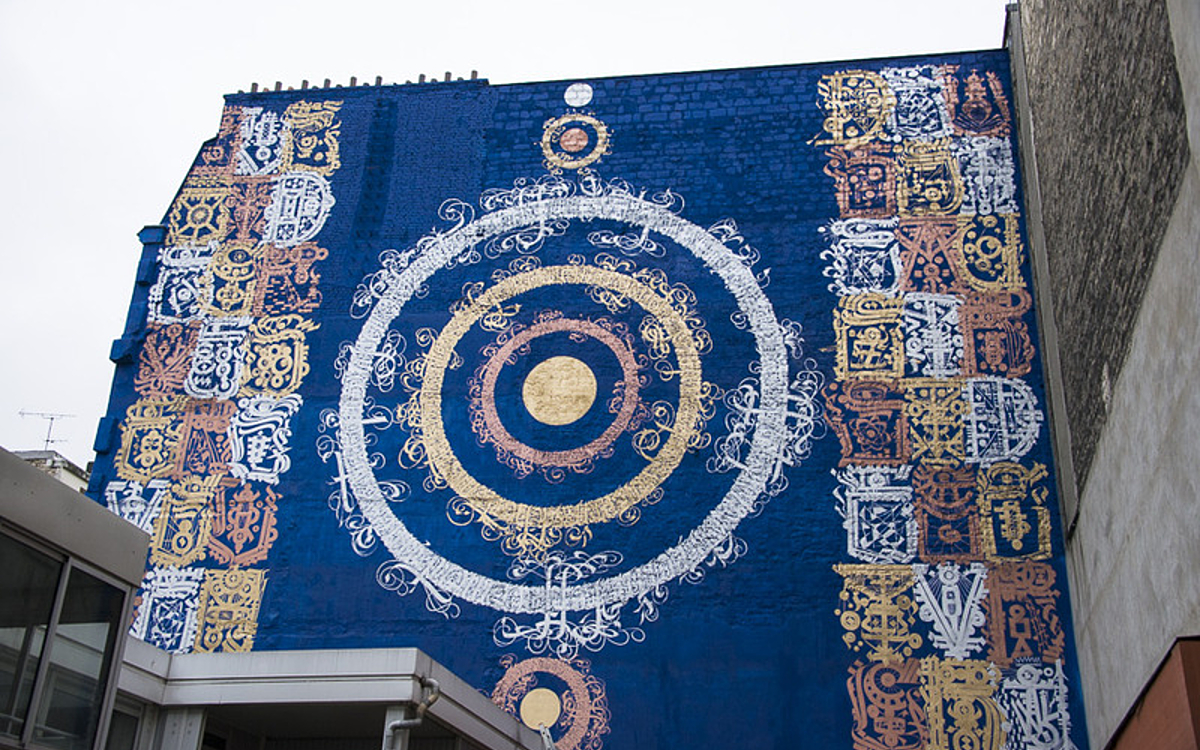Fresque de l'artiste Tarek Benaoum