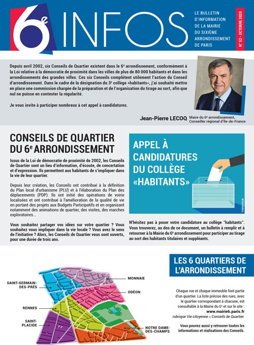 couverture du 6e infos n° 52