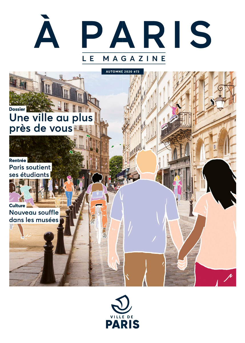 Couverture du magazine d'octobre A Paris