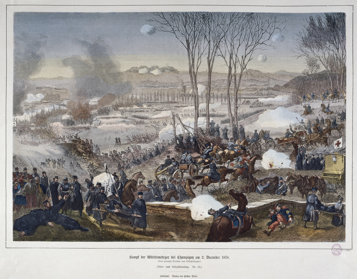 La bataille de Champigny le 2 décembre 1870