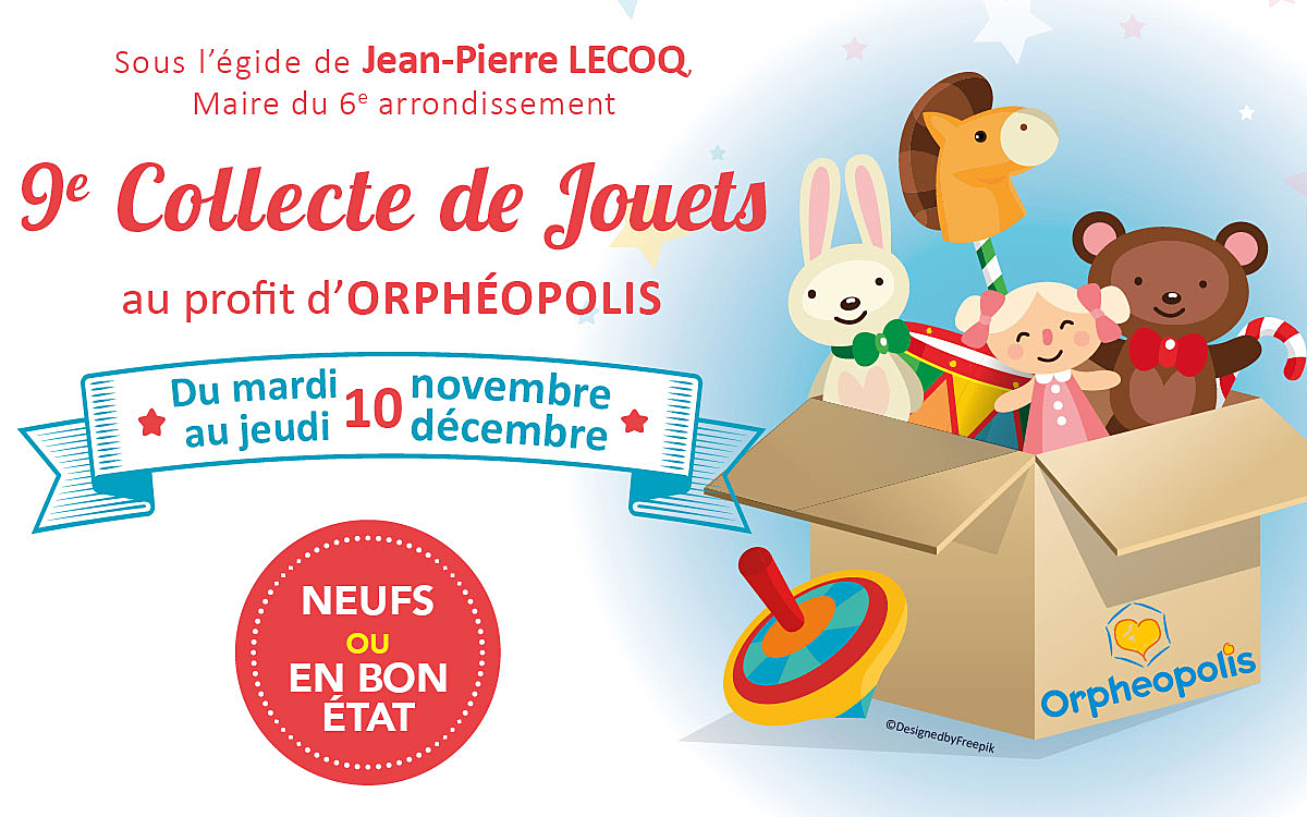 collecte de jouets pour Orphéopolis