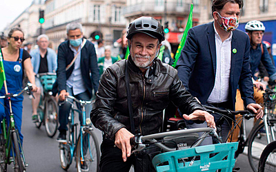 Carlos Moreno à vélo