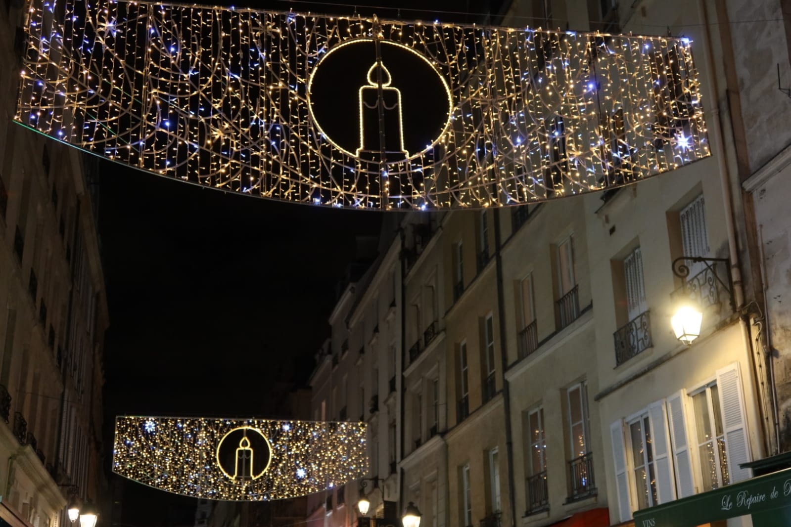 Illuminations de Noël à Paris Centre Mairie de Paris Centre