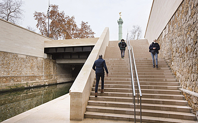Escalier place de la Bastille