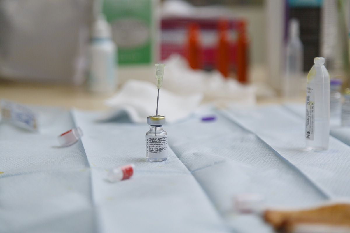 Préparation pour la vaccination avec le vaccin Pfizer et BioNTech