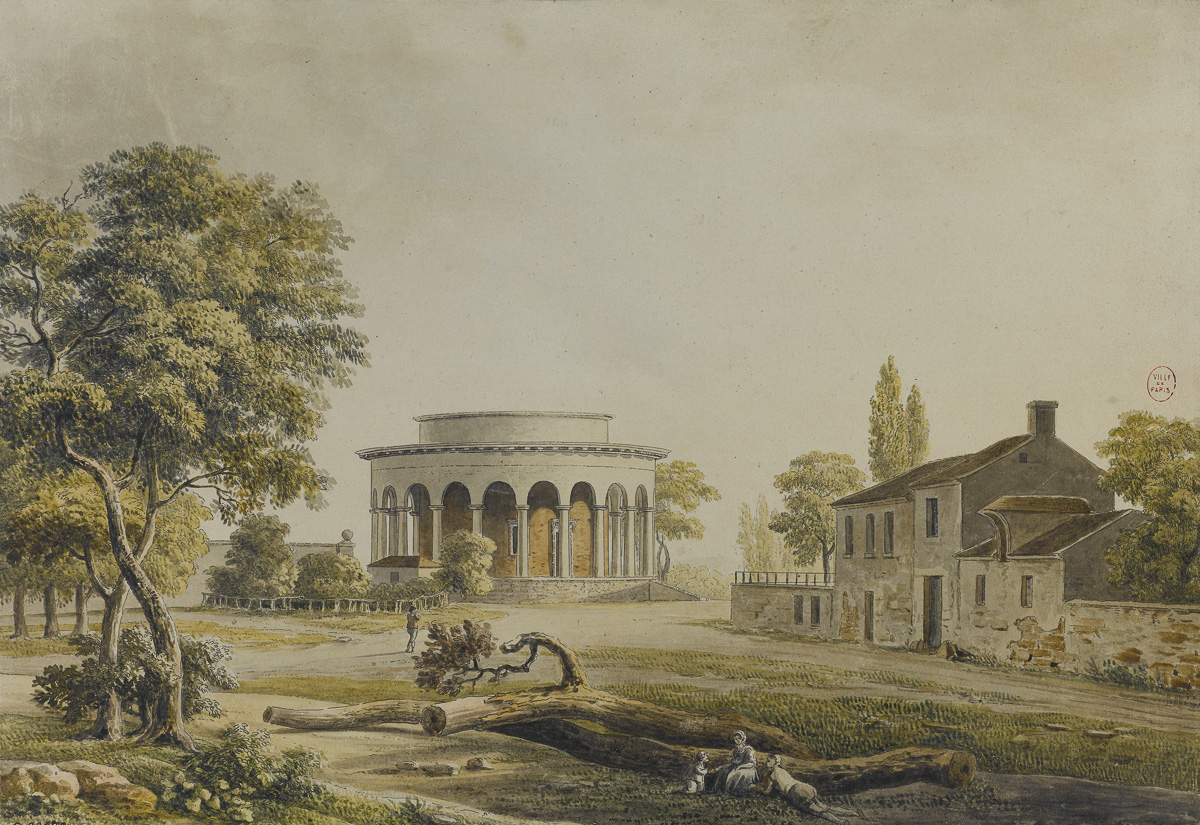 Louis-Philibert Debucourt (1755-1832) d'après Palaiseau. "Barrière de Reuilly".
