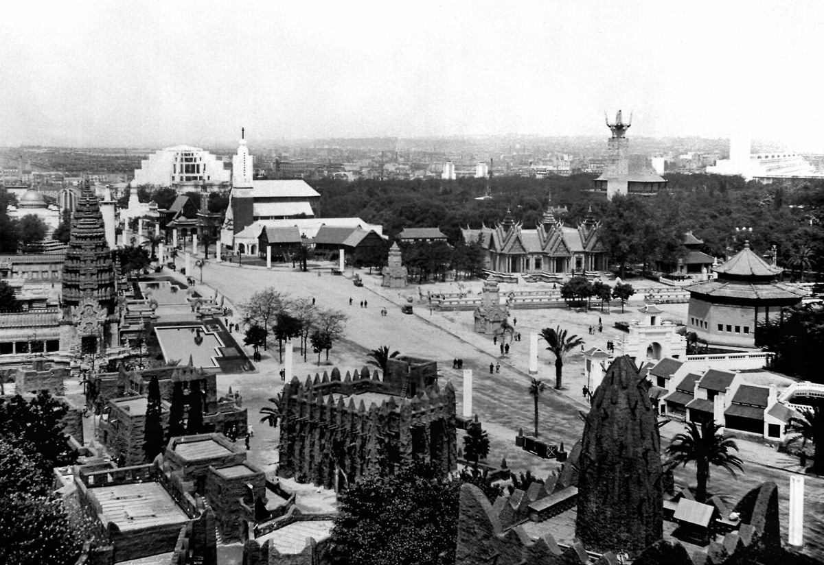 L' exposition coloniale de 1931, à Paris.