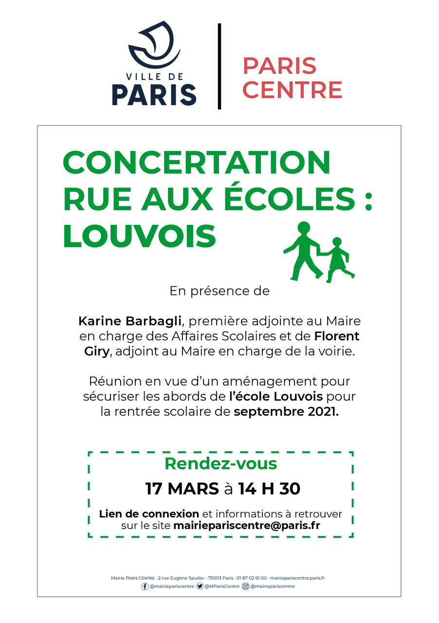 Concertation rue aux écoles : Louvois