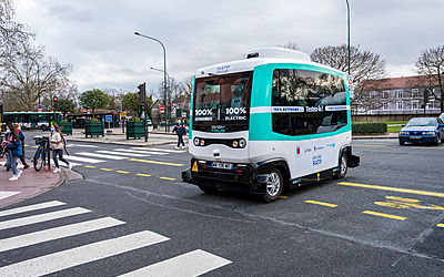 Navette autonome dans Paris