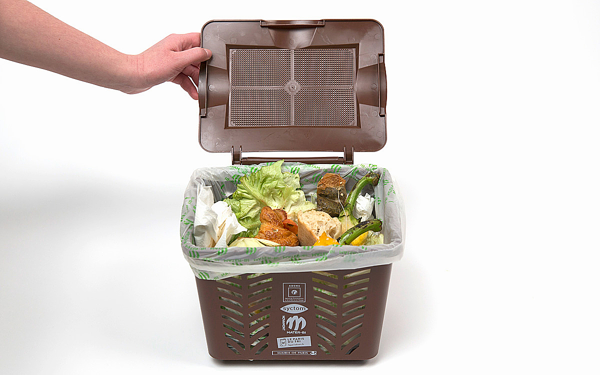 Poubelle à compost de cuisine, conteneur à déchets alimentaires