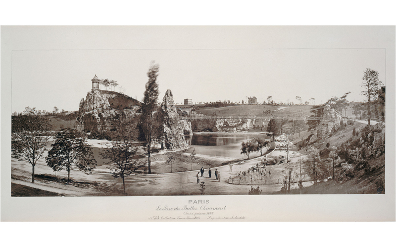 Le parc des Buttes-Chaumont en 1867.