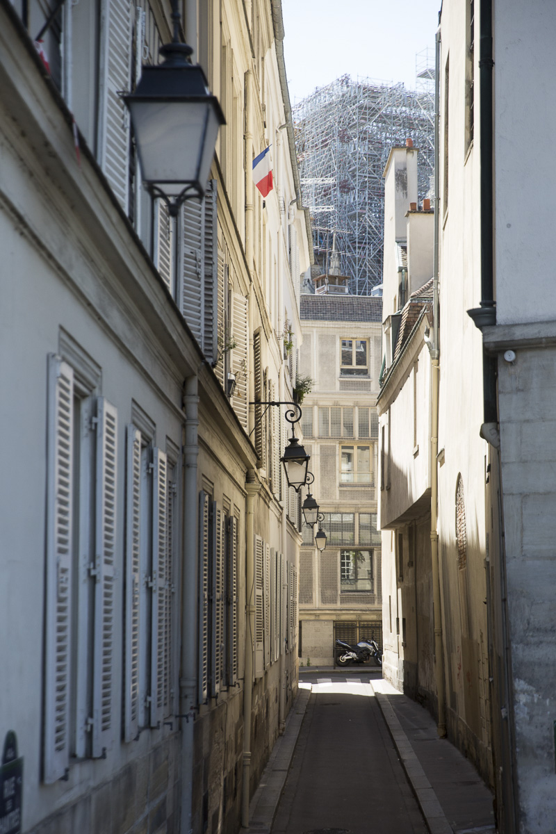 Vue sur Notre Dame depuis l'île de la cité.