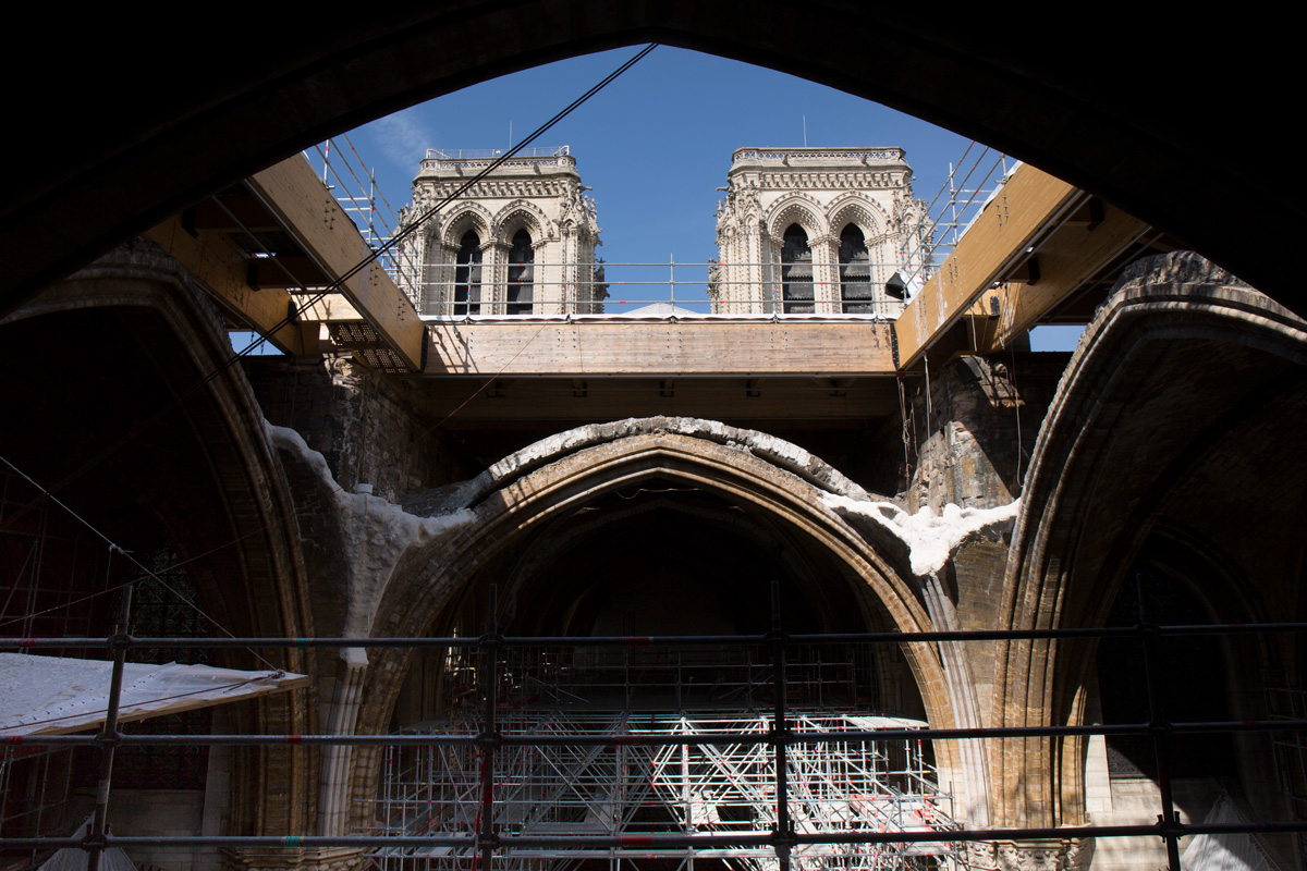 Croisée du transept. Avril 2021.