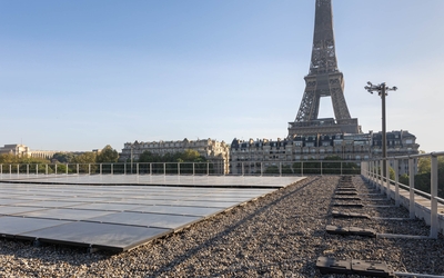 Centre solaire sur le toit du gymnase Emile-Anthoine dans le cadre du Budget participatif