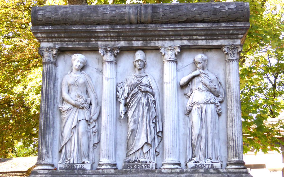 Trois allégories de la tombe de Pierre Cartellier