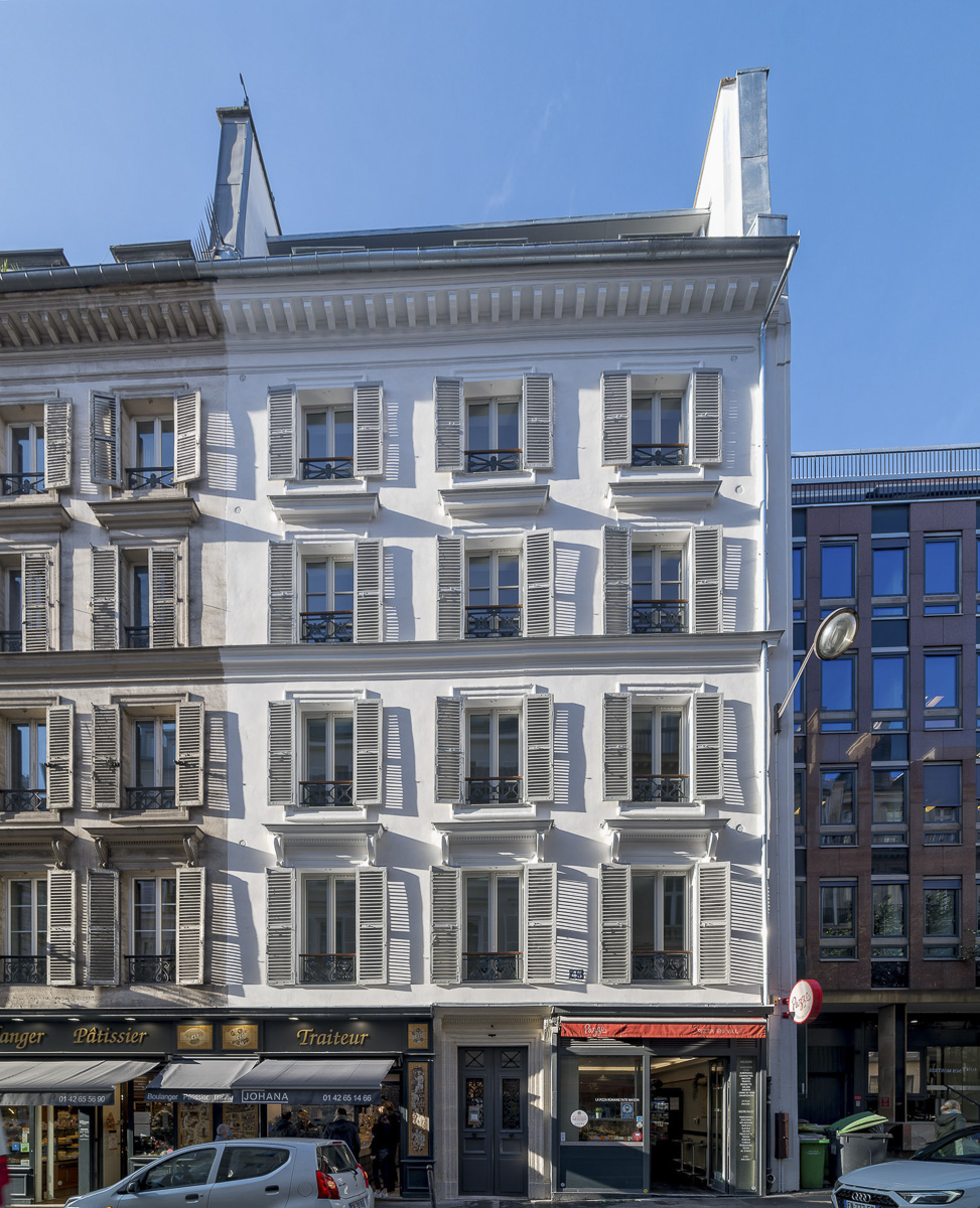  12 logements sociaux familiaux (7 PLAI et 5 PLUS) de la RIVP 45 Rue de Miromesnil,  75008