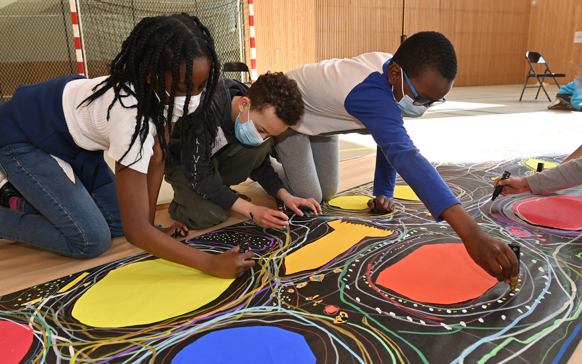 Journées des Arts Plastiques " Du plus petit au plus grand" 2021 Gymnase Charcot 13e