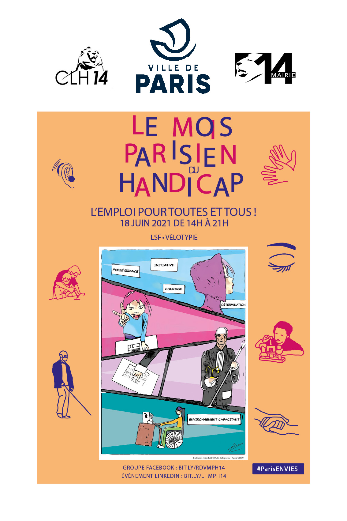 Affiche du temps fort "Emploi" du 18 juin